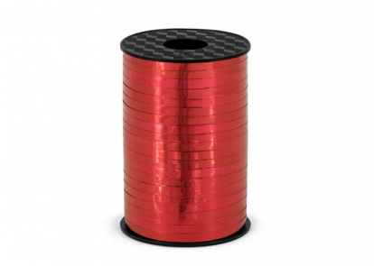 Plastikust punane läikiv lint (5 mm/225 m)