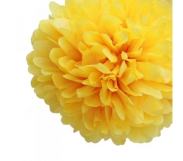 Pom pom pall, kollane (2tk/30cm)