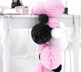 Pom pom pall, must (20 cm) 1