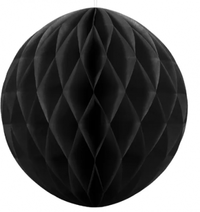 Pom pom pall, must (20 cm)