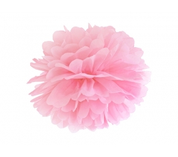 Pom pom pall, heleroosa  (35 cm)