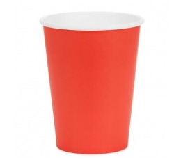 Puodeliai, raudoni (6 vnt./250 ml)