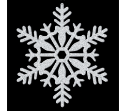 Riputatav dekoratsioon "Läikiv lumehelves" (28 cm)