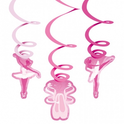 Rippuvad kaunistused "Baleriin" (6 tk.)