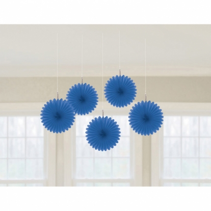 Riputatav dekoratsioon-lehvik, sinine (5 tk)