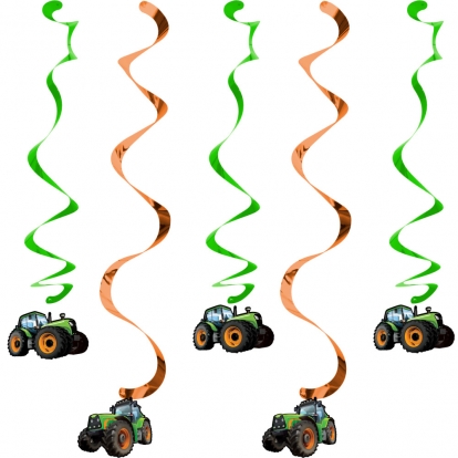 Riputatav dekoratsioon "Traktorid" (5 tk)