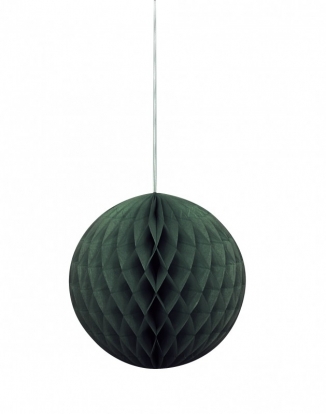 Riputatav paberist pall, must (20 cm)