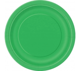 Taldrikud, rohelised (8 tk / 17 cm)