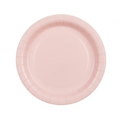 Roosad pabertaldrikud (6 tk / 18 cm)