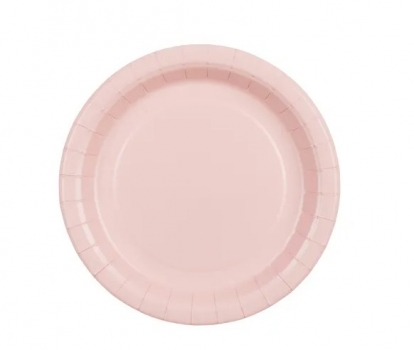Roosad pabertaldrikud (6 tk / 18 cm)