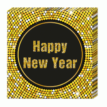 Salvrätikud "Happy New Year retro" (20 tk.)