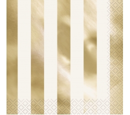 Salvrätikud "Läikiv kuld", triibulised (16 tk.)