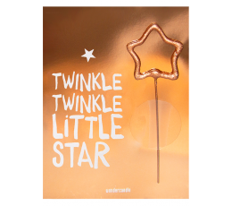 Säraküünal kaardiga "Twinkle twinkle little star" (11x8 cm)   