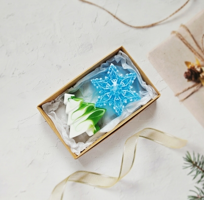 Seebikomplekt „Lumekristall ja jõulupuu“