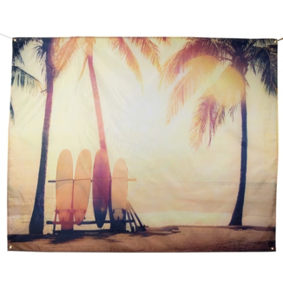 Seinakaunistus-plakat "Beach & Surf" (1,50 x 1,90 m)
