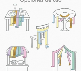 Seinakaunistus ribad, pastelltoonides 2