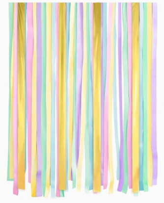 Seinakaunistus ribad, pastelltoonides