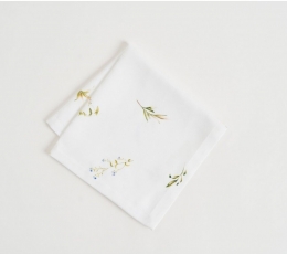 Servetėlė "Lamina", medžiaginė balta  (45x45 cm)