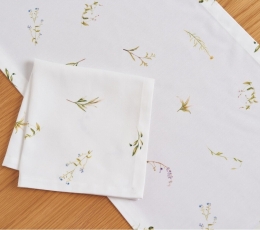 Servetėlė "Lamina", medžiaginė balta  (45x45 cm) 0