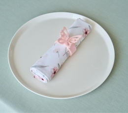 Servetėlių žiedai "Rausvas drugelis" (6 vnt.) 3