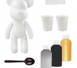 SP loominguline komplekt „Marble Bear“, metallik 5