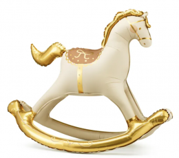 Stovintis folinis balionas "Arkliuko sūpynė" (118x104 cm)