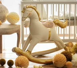 Stovintis folinis balionas "Arkliuko sūpynė" (118x104 cm) 1