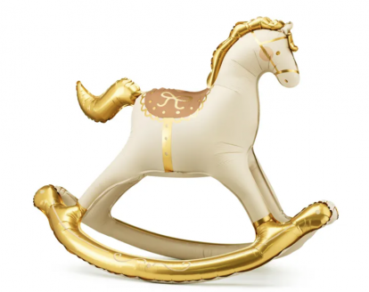 Stovintis folinis balionas "Arkliuko sūpynė" (118x104 cm)