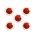  Suhkrumassikaunistused "Jõuluvana müts" (5 tk.)