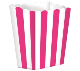 Suupistekarbid, valge/roosa triibulised (5 tk.)