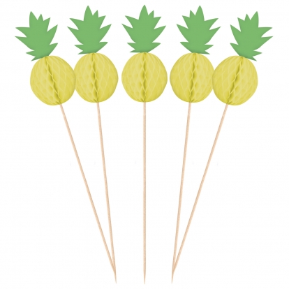 Suupistetikud - dekoratsioonid "Ananassid" (10 tk)