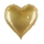 Suur fooliumist õhupall „Kuldne süda“ (136 × 129 cm)