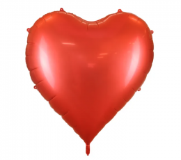 Suur fooliumõhupall „Punane süda“ (136x129 cm)