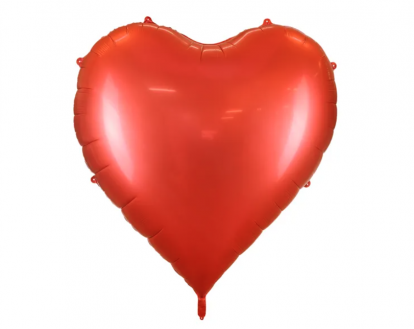 Suur fooliumõhupall „Punane süda“ (136x129 cm)