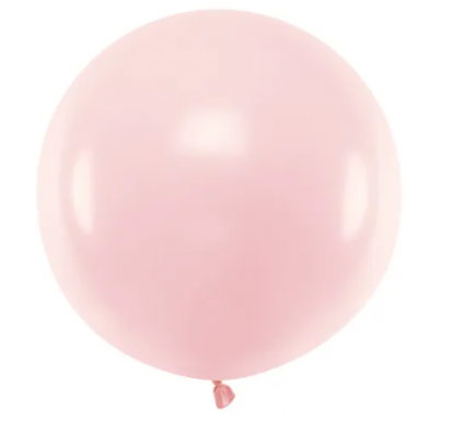 Suur õhupall, heleroosa (60 cm/Party Deco)