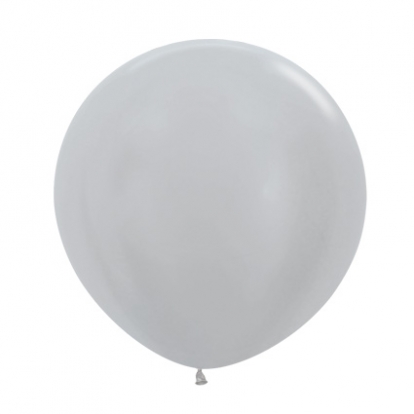 Suur õhupall, hõbedane (60 cm)