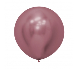 Suur õhupall, kroomitud roosa (60 cm/Sempertex)