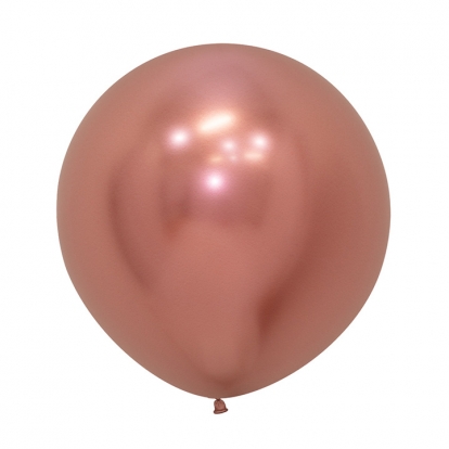  Suur õhupall, kroomitud roosakas-kuldne (60 cm/Sempertex)