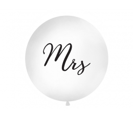 Suur õhupall "Mrs", valge (1 m)