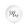  Suur õhupall "Mrs", valge (1 m)