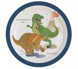 Taldrikud "Dinosaurused" (8 tk/22 cm)