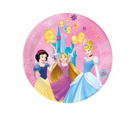  Taldrikud "Disney printsess" (8 tk./23 cm)