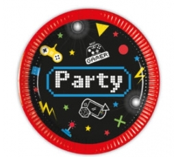  Taldrikud "Gaming Party" (8 tk./20 cm)