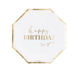 Taldrikud "Happy Birthday to you" (8 tk./19 cm)