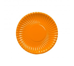 Taldrikud, lainelised,  oranžid (10 tk./18 cm)