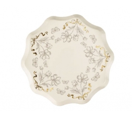 Taldrikud „Lillekesed lipsukestega“ (6 tk/20 cm)