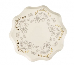 Taldrikud „Lillekesed lipsukestega“ (6 tk/20 cm)