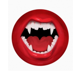 Taldrikud „Vampiiri kihvad“ (6 tk / 17 cm)