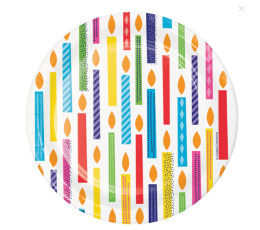  Taldrikud "Värviline sünnipäev" (8 tk./ 17 cm)