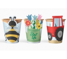 Topsid kaunistustega „Taluloomad“ (6 tk/270 ml)